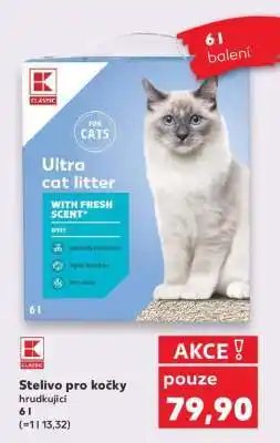 Kaufland Stelivo pro kočky hrudkující 6 l nabídka