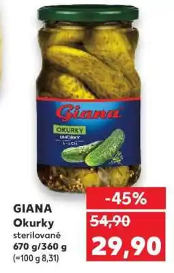 Kaufland Giana Okurky sterilované nabídka