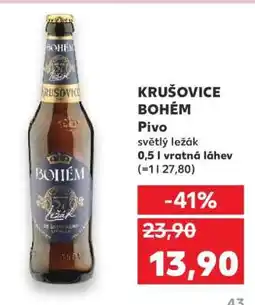 Kaufland Krušovice Bohém nabídka
