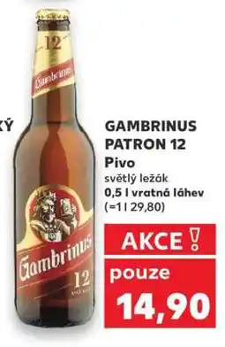 Kaufland Gambrinus Patron 12 nabídka
