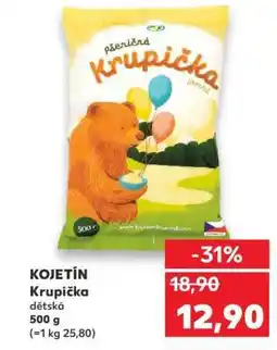 Kaufland KOJETÍN Krupička dětská nabídka
