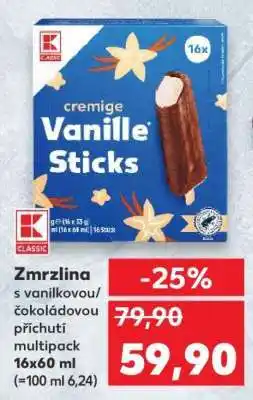 Kaufland Zmrzlina s vanilkovou/čokoládovou příchutí multipack nabídka