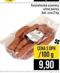 Jip Kostelecké uzeniny silné párky nabídka