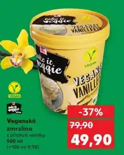 Kaufland Veganská zmrzlina s příchutí vanilky nabídka