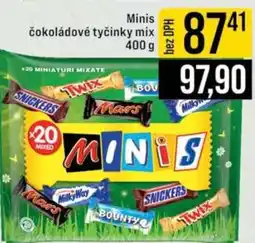Jip Minis čokoládové tyčinky mix nabídka