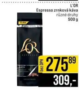 Jip L'OR Espresso zrnková káva nabídka