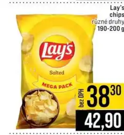 Jip Lay’s chips nabídka