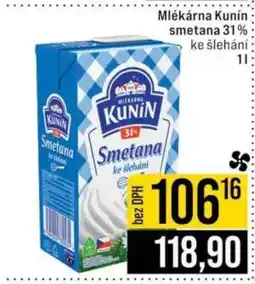 Jip Mlékárna Kunín smetana 31 % nabídka