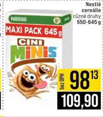 Jip Nestlé cereálie nabídka