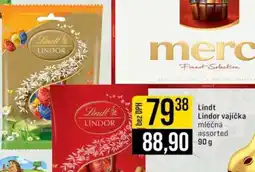 Jip Lindt Lindor vajíčka mléčná assorted 90 g nabídka