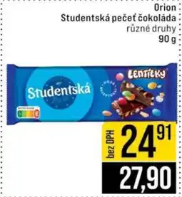 Jip Orion Studentská pečeť čokoláda nabídka
