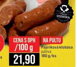 Jip Papriková klobása pálivá nabídka