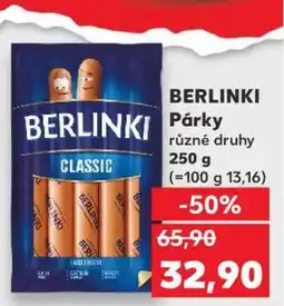 Kaufland BERLINKI Párečky nabídka