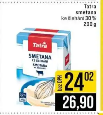 Tatra smetana ke šlehání 30%