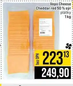 Jip Vepo Cheese Cheddar red 50 % sýr plátky nabídka