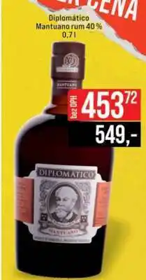 Jip Diplomático Mantuano rum 40 % 0,7 l nabídka