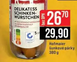 Jip Hofmaier šunkové párky nabídka