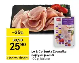 Tesco Le & Co Šunka Zvonařka nejvyšší jakosti nabídka