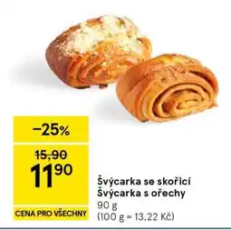 Tesco Švýcarka se skořicí / Švýcarka s ořechy nabídka