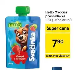 Tesco Hello Ovocná přesnídávka nabídka