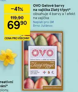 Tesco OVO Gelové barvy na vajíčka Zlatý třpyt nabídka