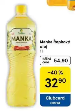 Tesco Manka Řepkový olej nabídka