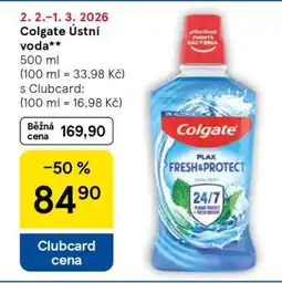 Tesco Colgate ústní voda nabídka