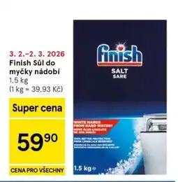 Tesco Finish Sůl do myčky nádobí nabídka