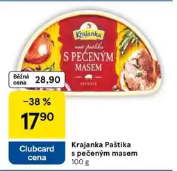 Tesco Krajanka Paštika s pečeným masem nabídka