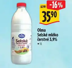 Albert OLMA Selské mléko čerstvé 3,9% nabídka