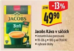 Albert Jacobs Káva v sáčcích nabídka
