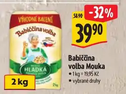 Albert Babiččina volba Mouka nabídka