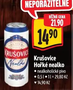 Albert Krušovice Hořké nealko nabídka