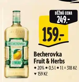 Albert Becherovka Fruit & Herbs nabídka
