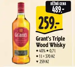 Albert Grant's Triple Wood Whisky nabídka