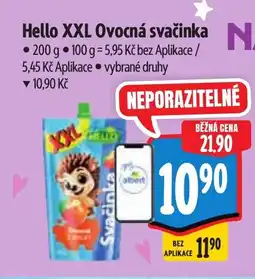 Albert Hello XXL Ovocná svačinka nabídka