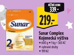 Albert Sunar Complex Kojenecká výživa nabídka
