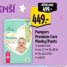 Albert Pampers Premium Care Plenky/Pants nabídka