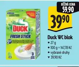 Albert Duck WC blok nabídka