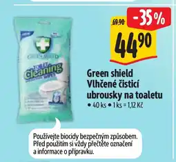 Albert Green shield Vlhčené čisticí ubrousky na toaletu nabídka