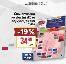 Billa Šunka vařená ve vlastní šťávě nejvyšší jakosti nabídka