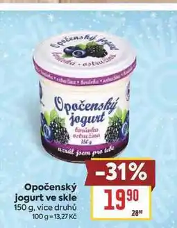 Billa Opočenský jogurt ve skle nabídka