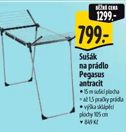 Albert Sušák na prádlo Pegasus antracit nabídka