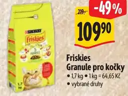 Albert Friskies Granule pro kočky nabídka