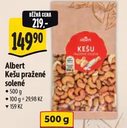 Albert Albert Kešu pražené solené nabídka