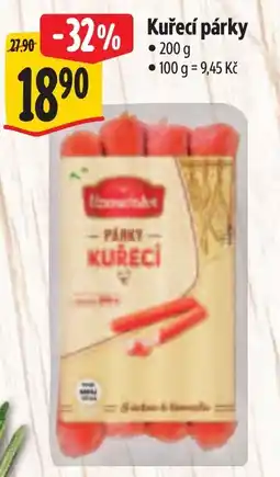 Albert Kuřecí párky nabídka
