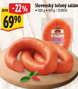 Albert Slovenský točený salám nabídka