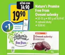 Albert Nature's Promise Free From Ovesné sušenky nabídka