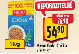 Albert Menu Gold Čočka nabídka