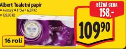 Albert Albert Toaletní papír nabídka